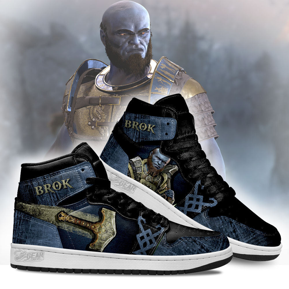 God Of War Brok J1 Sneakers Custom Shoes Gamer TT27  Grabiiva