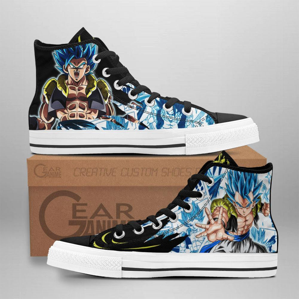 Gogeta High Top Shoes Custom Manga Anime Dragon Ball Sneakers Grabiiva