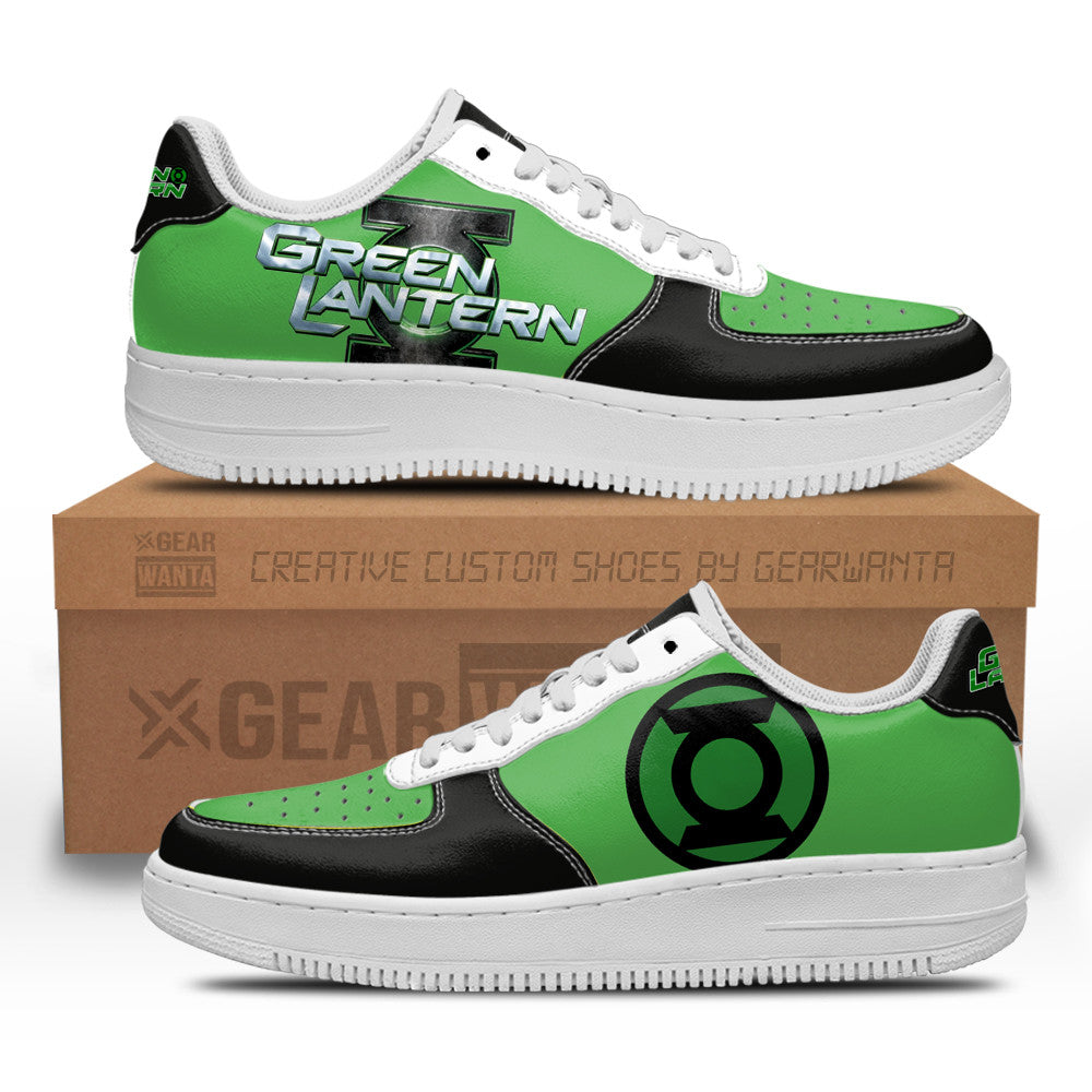 Green Latern Super Hero Custom Air Sneakers QD22 Grabiiva