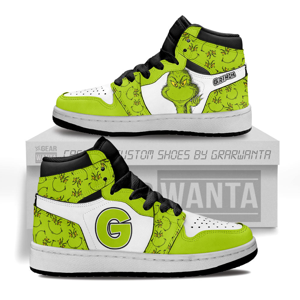 Grinch Kid J1s Sneakers Cartoon Collection Grabiiva