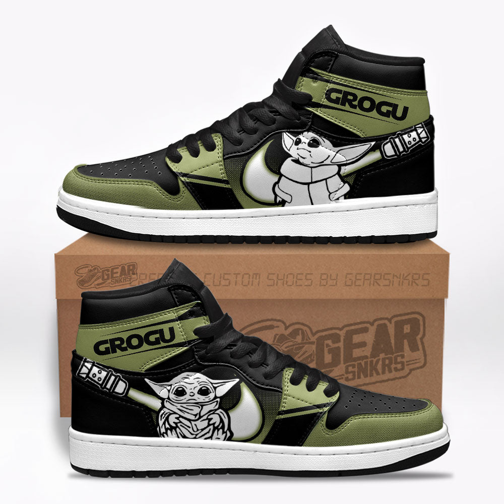 Grogu Star Wars J1s Sneakers Gifts Idea For Fans TT26  Grabiiva