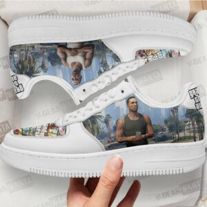 GTA Carl Johnson Air Sneakers Custom Video Game Shoes Grabiiva
