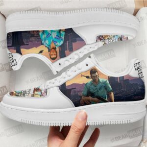 GTA Tommy Vercetti Air Sneakers Custom Video Game Shoes Grabiiva