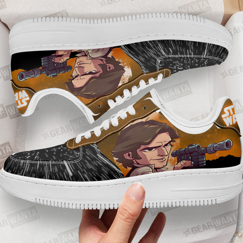 Han Solo Air Sneakers Custom Star Wars Shoes Grabiiva