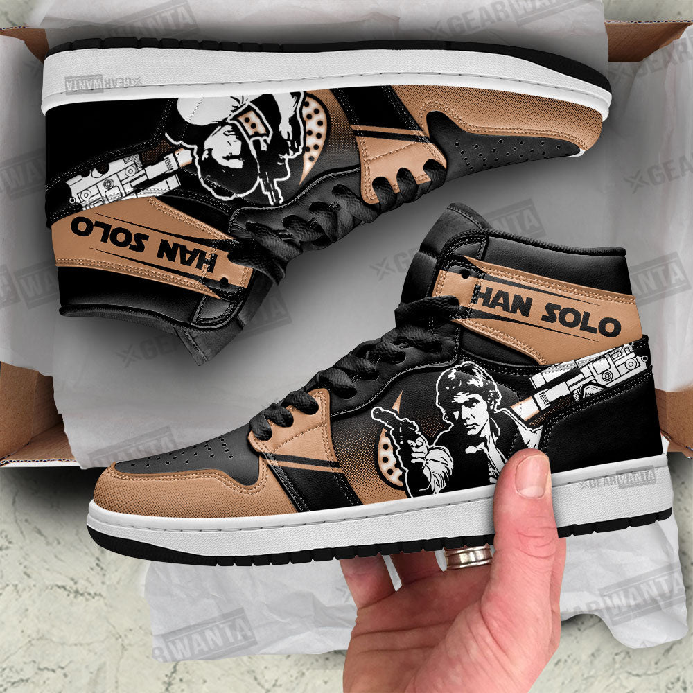 Han Solo J1s Sneakers Custom For Star Wars Fans TT26  Grabiiva
