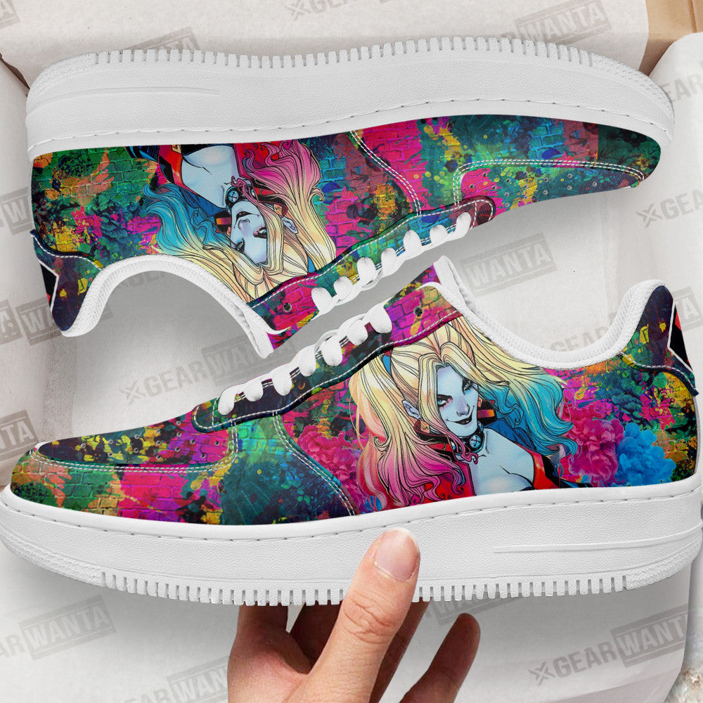 Harley Quinn Air Sneakers Custom For Fans Grabiiva