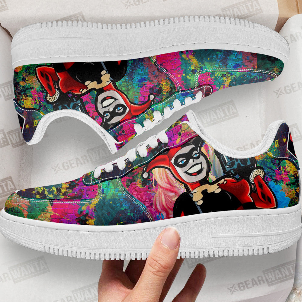 Harley Quinn Air Sneakers Custom For Fans Grabiiva