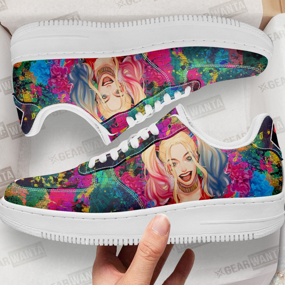Harley Quinn Air Sneakers Custom For Fans Grabiiva