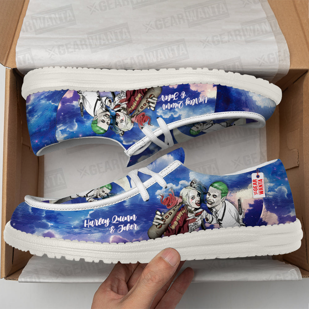 Harley Quinn and Joker Loafer Shoes Grabiiva