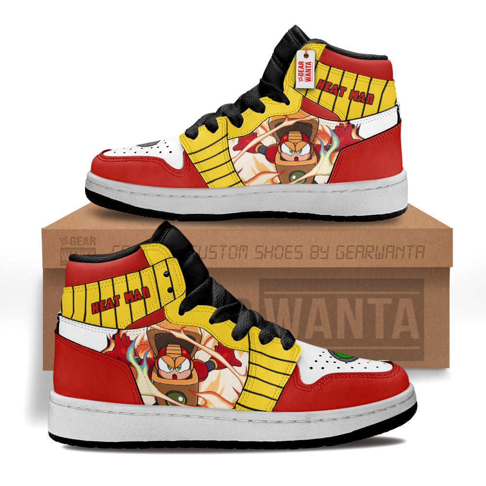 Heat Man Mega Man Kid J1s Sneakers Custom For Kids Grabiiva