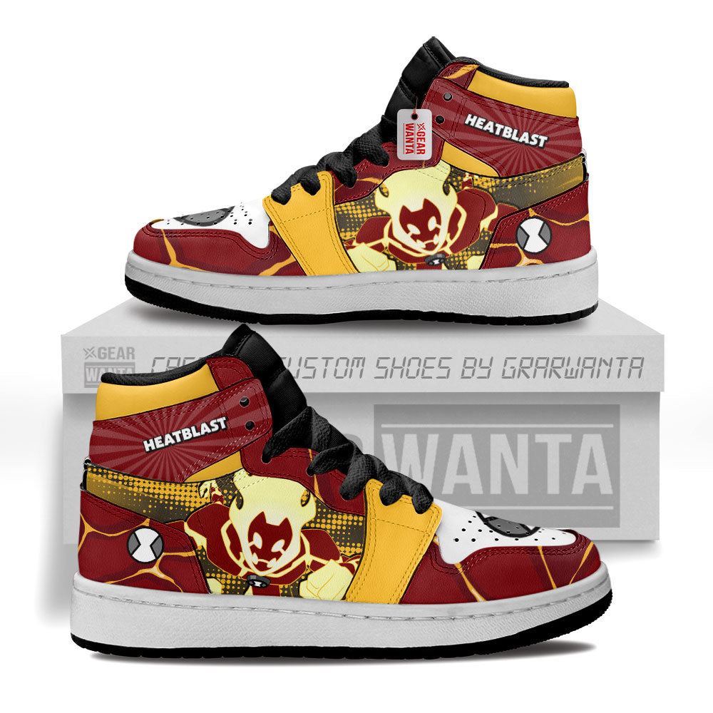 Heatblast Kid J1s Sneakers Cartoon Collection Grabiiva
