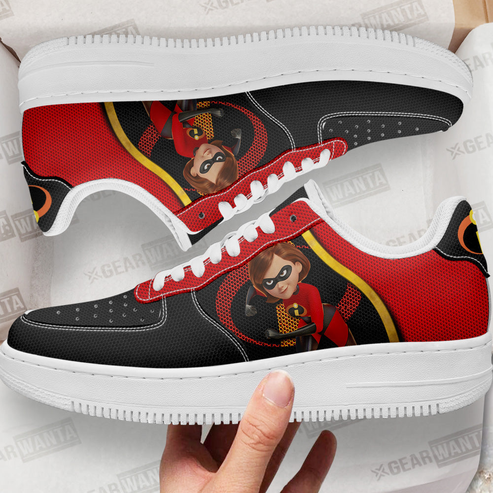 Helen Parr Elastigirl Air Sneakers Custom Incredible Family Cartoon Shoes Grabiiva