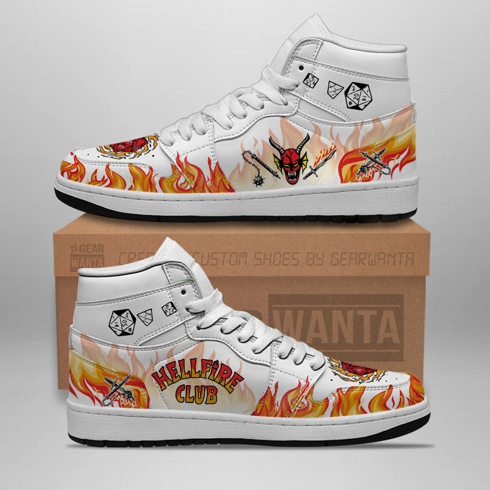 Hellfire Club J1s Sneakers Custom For Stranger Things Fans  Grabiiva