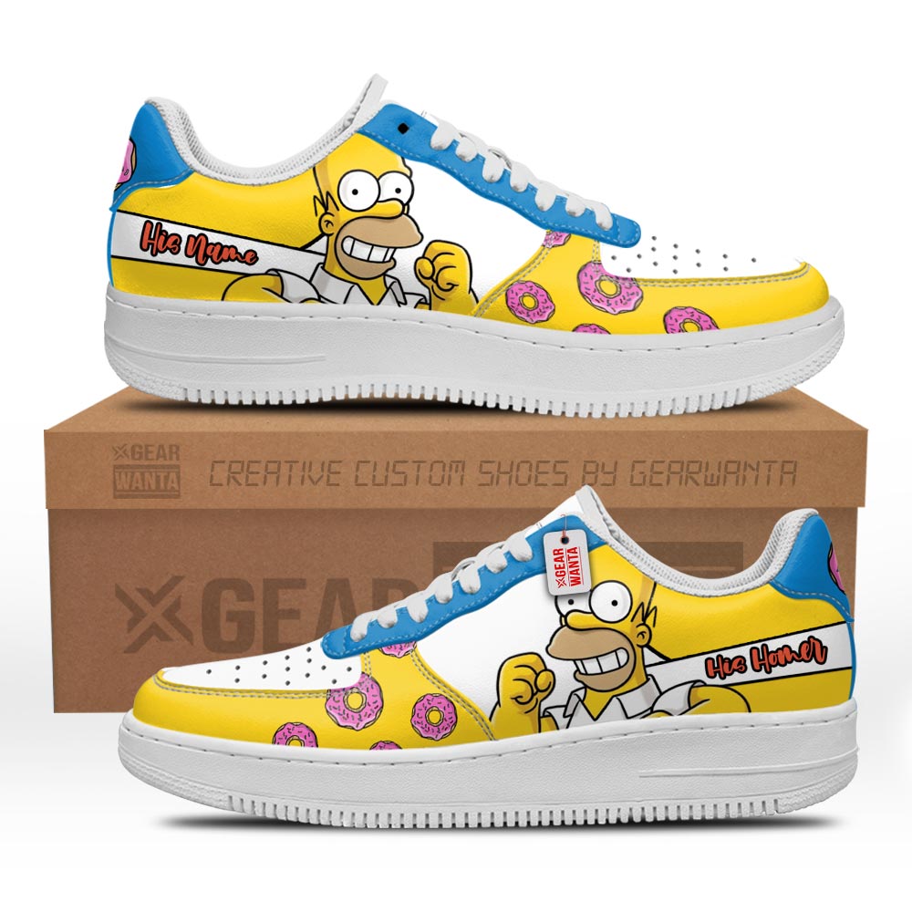 Her Homer Air Sneakers His and Her Personalized Collection Grabiiva