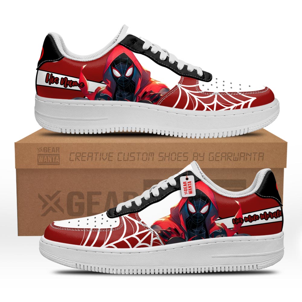 Her Mile Morales Air Sneakers His and Her Personalized Collection Grabiiva