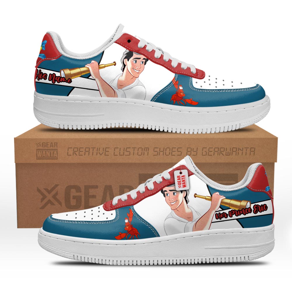 Her Prince Eric Air Sneakers His and Her Personalized Collection Grabiiva