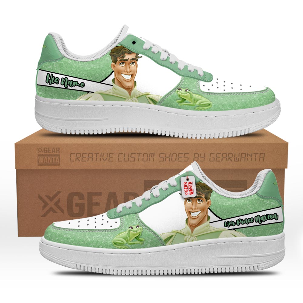 Her Prince Naveen Air Sneakers His and Her Personalized Collection Grabiiva