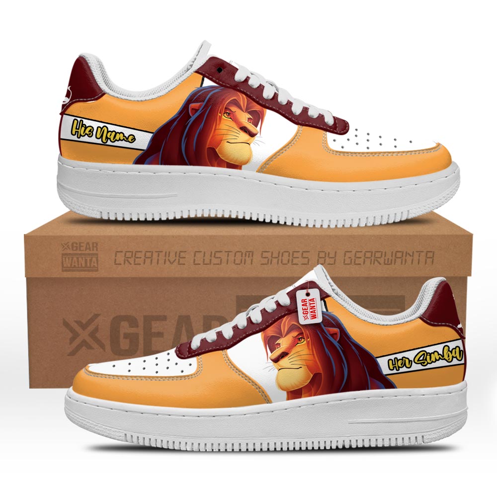 Her Simba Air Sneakers His and Her Personalized Collection Grabiiva