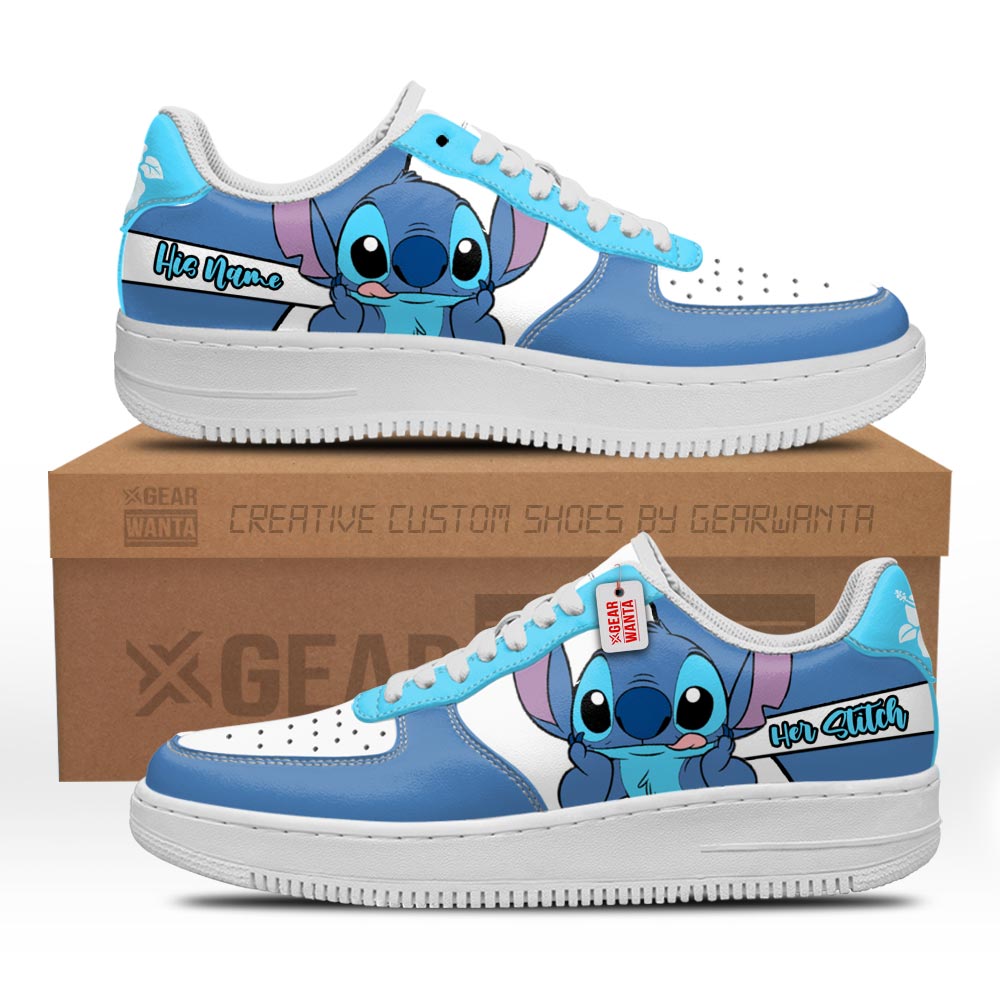 Her Stitch Air Sneakers His and Her Personalized Collection Grabiiva