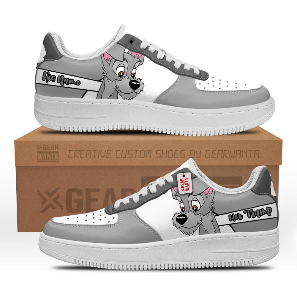 Her Tramp Air Sneakers His and Her Personalized Collection Grabiiva