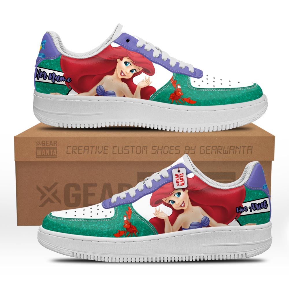His Ariel Air Sneakers His and Her Personalized Collection Grabiiva