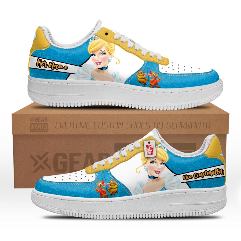 His Cinderella Air Sneakers His and Her Personalized Collection Grabiiva