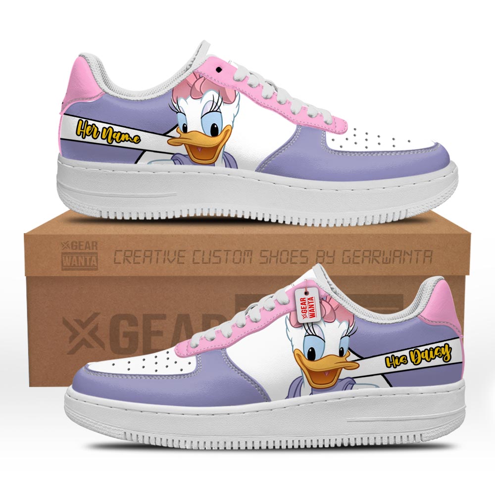 His Daisy Air Sneakers His and Her Personalized Collection Grabiiva