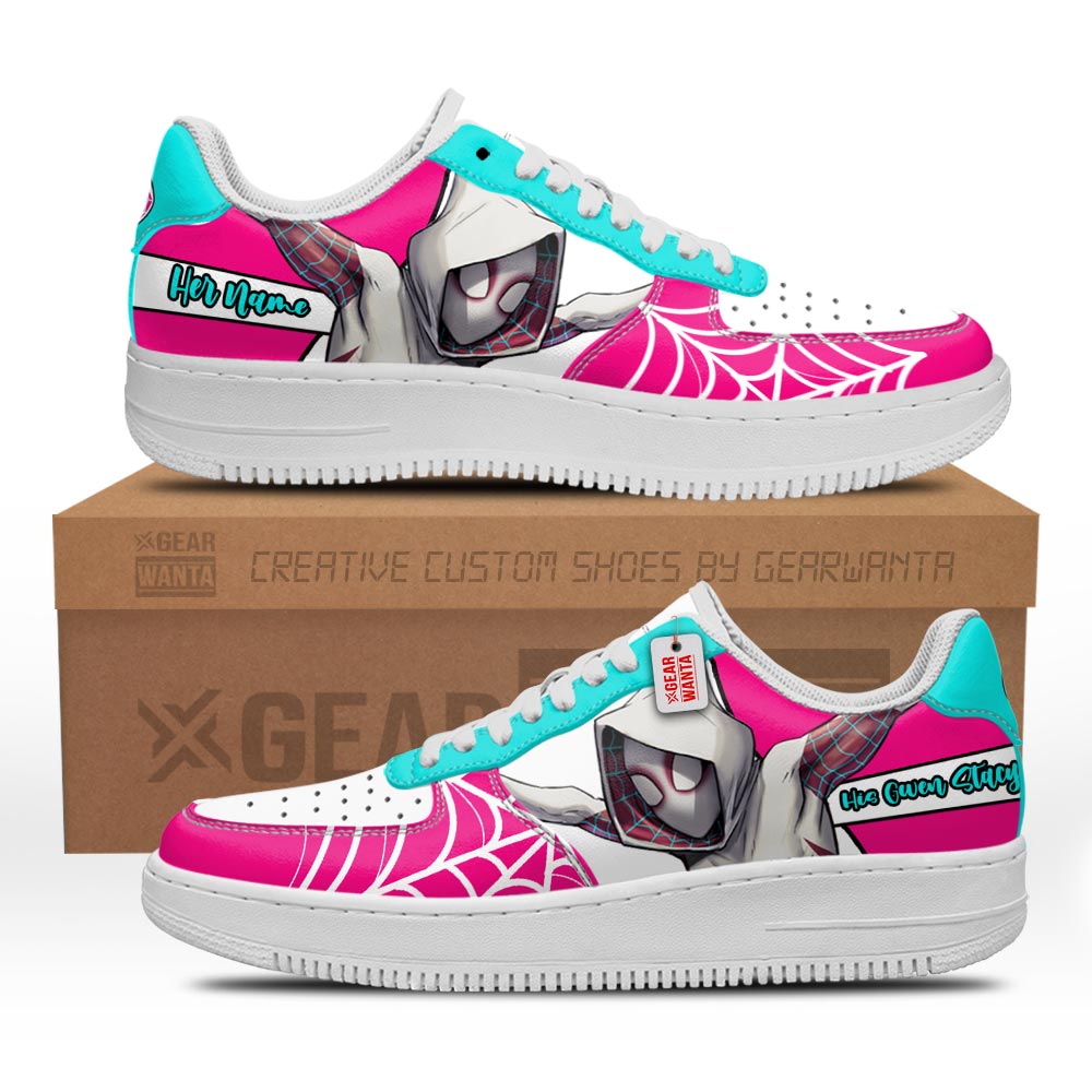 His Gwen Stacy Air Sneakers His and Her Personalized Collection Grabiiva