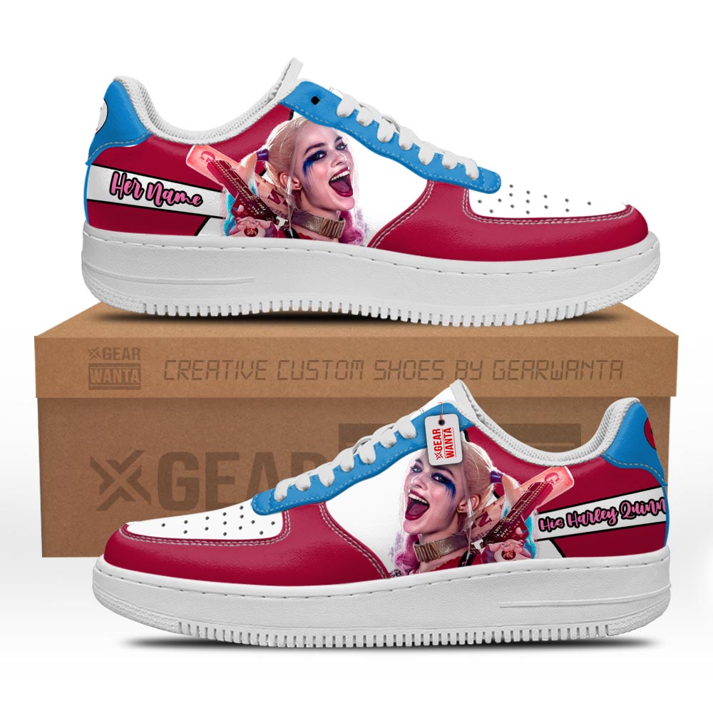 His Harley Quinn Air Sneakers His and Her Personalized Collection Grabiiva