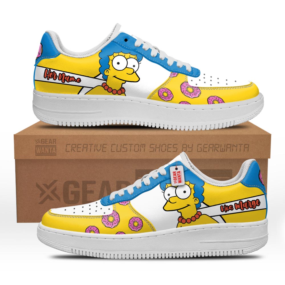 His Marge Air Sneakers His and Her Personalized Collection Grabiiva