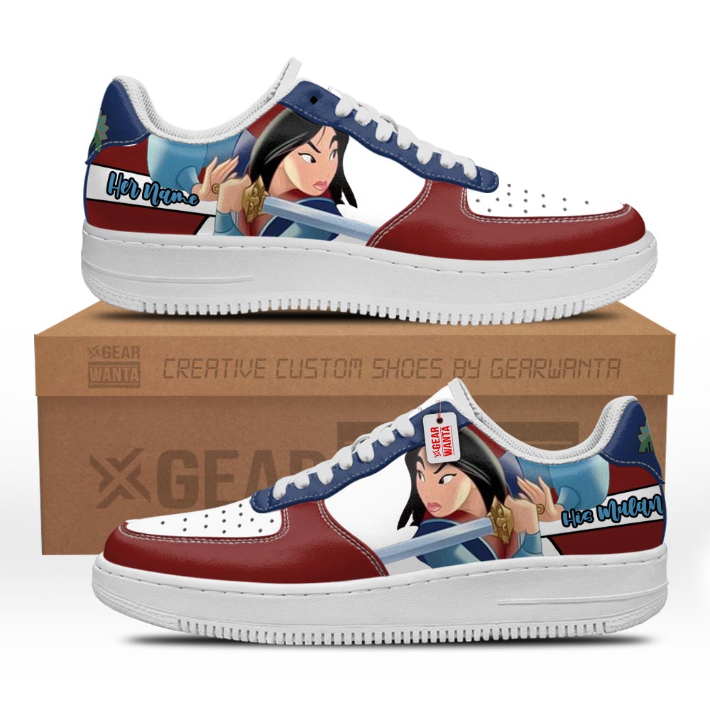 His Mulan Air Sneakers His and Her Personalized Collection Grabiiva