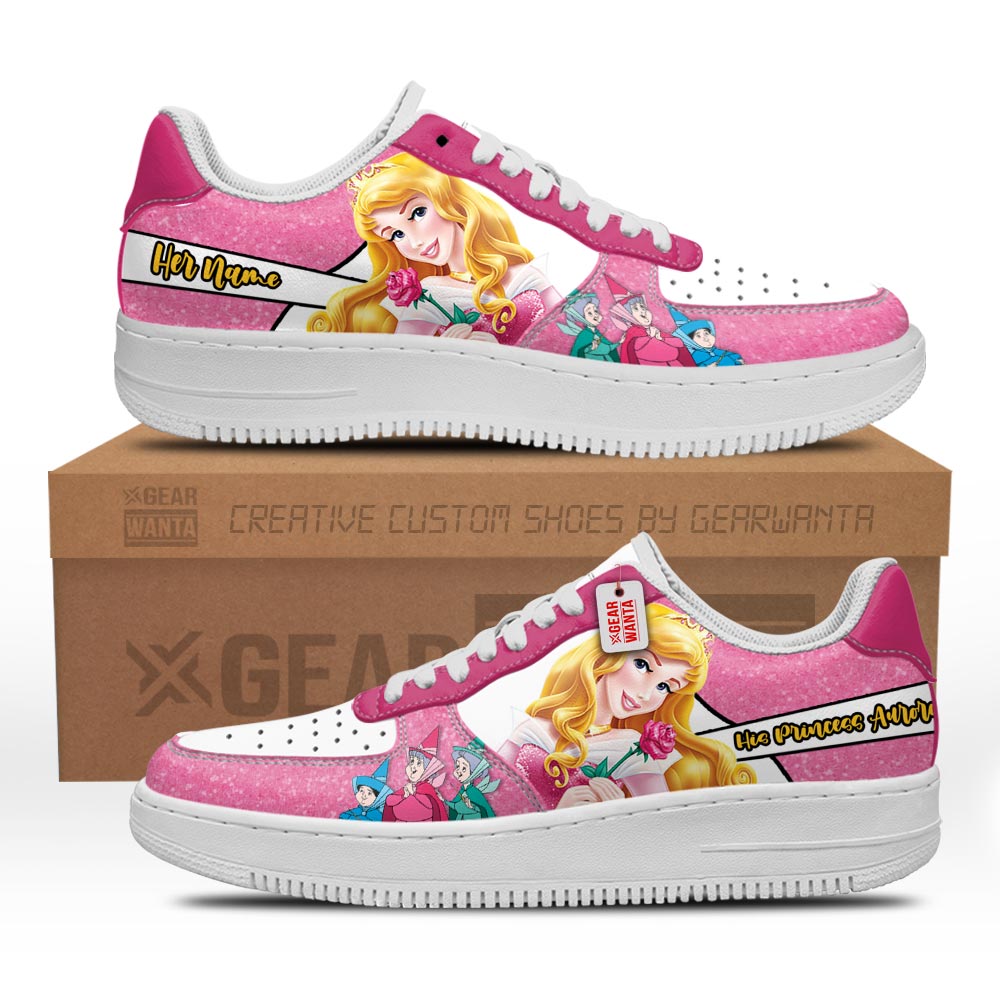 His Princess Aurora Air Sneakers His and Her Personalized Collection Grabiiva
