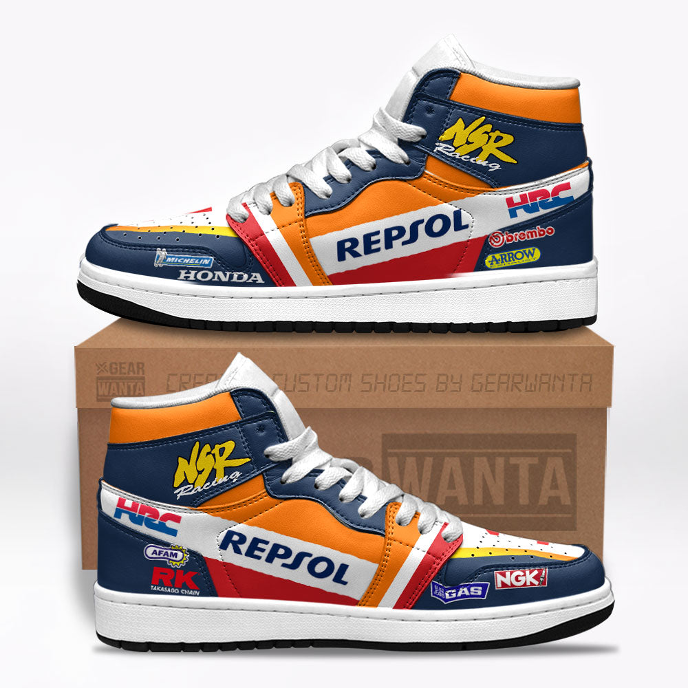 Honda NSR500 Moto Custom J1s Sneakers Custom For Fans TT07  Grabiiva