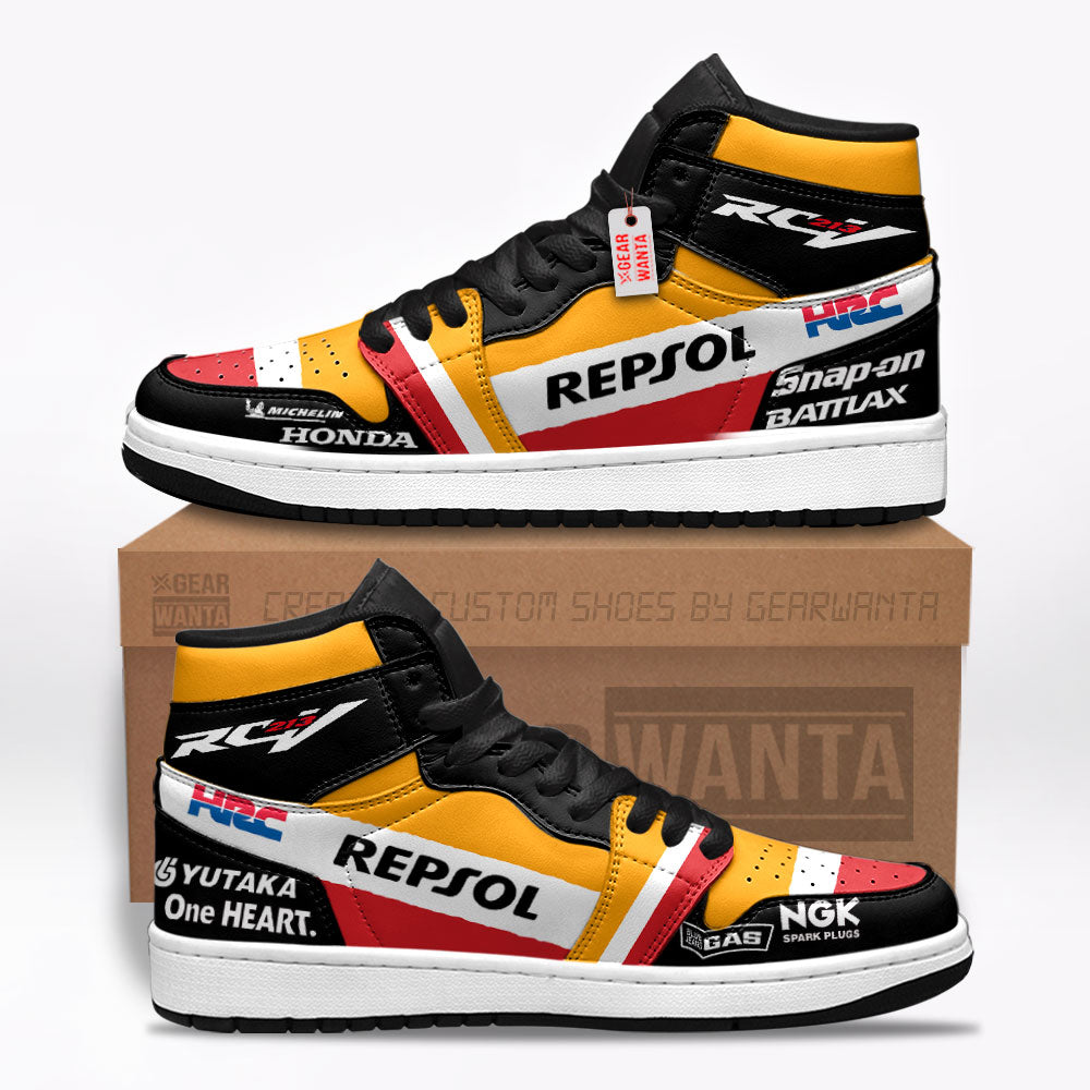 Honda RC213V Moto Custom J1s Sneakers Custom For Fans TT07  Grabiiva