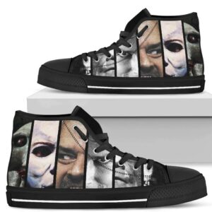 Horror Characters High Top Shoes Sneakers Custom Grabiiva