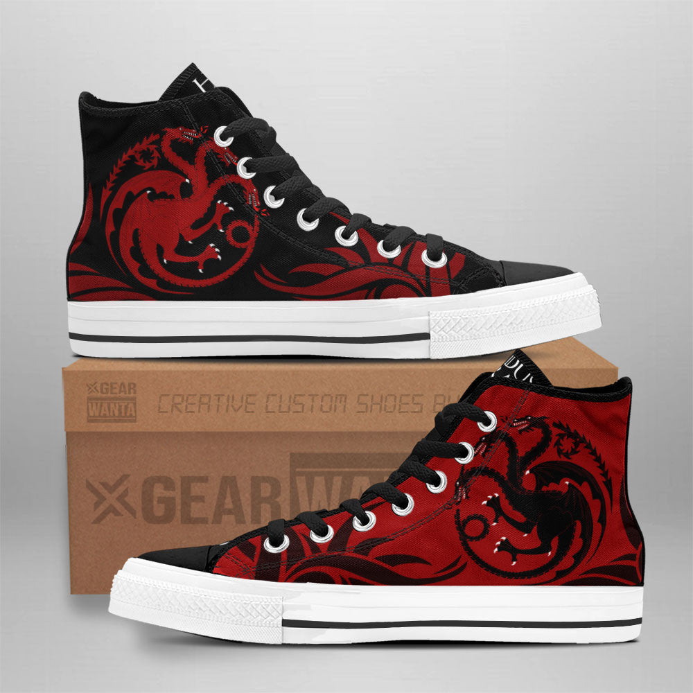 House Of Dragon High Top Shoes Custom For Fans Grabiiva