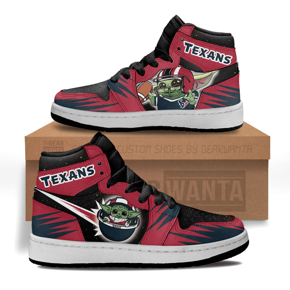 Houston Texans Kid J1s Sneakers Custom For Kids Grabiiva