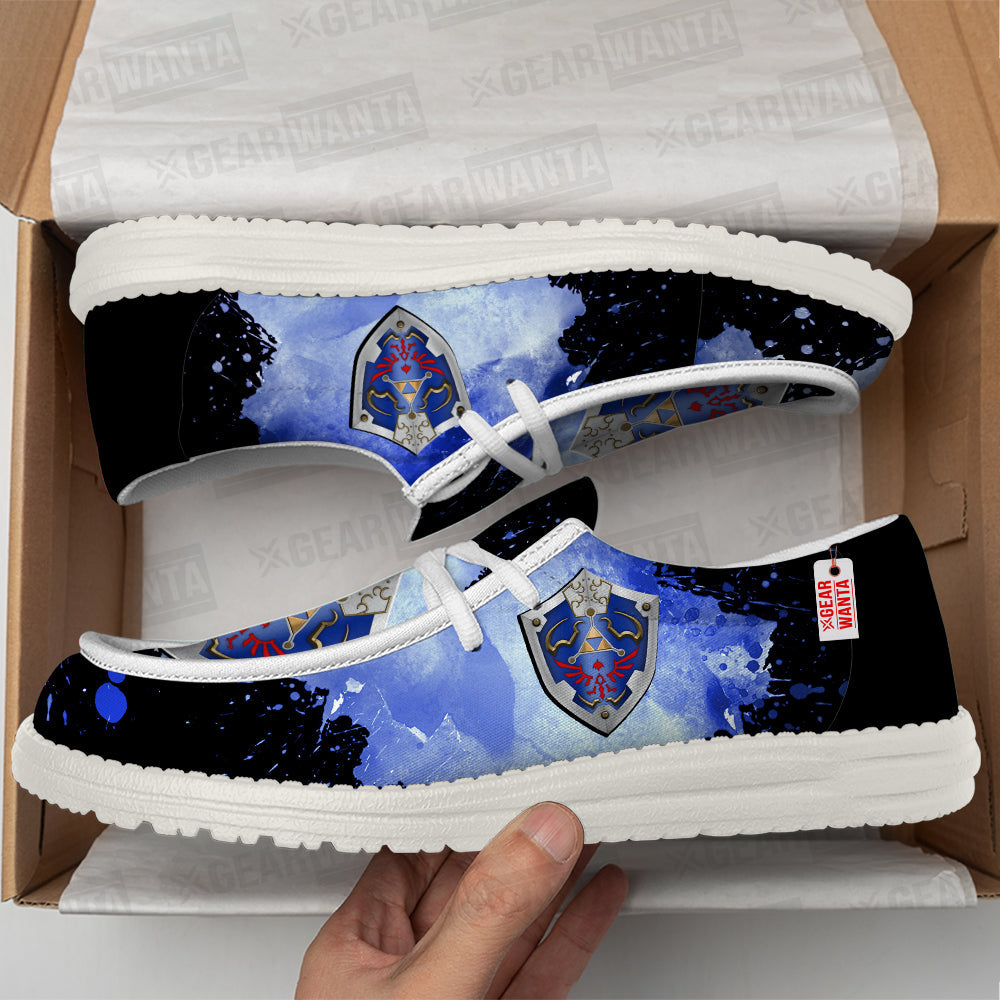 Hylian Symbol Canvas Loafer Shoes Grabiiva