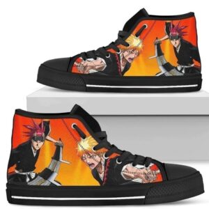 Ichigo Renj Bleach Sneakers High Top Anime Custom NH09 Grabiiva