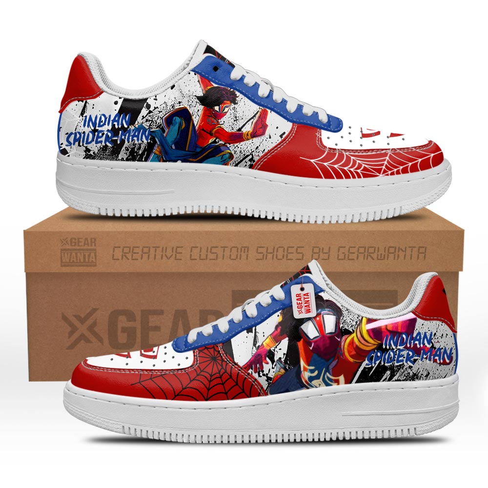 Indian Spider-Man Spider-Verse Custom Air Sneakers PT18 Grabiiva