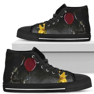 It Pennywise High Top Shoes Custom It Sneakers For Horror Fan Grabiiva