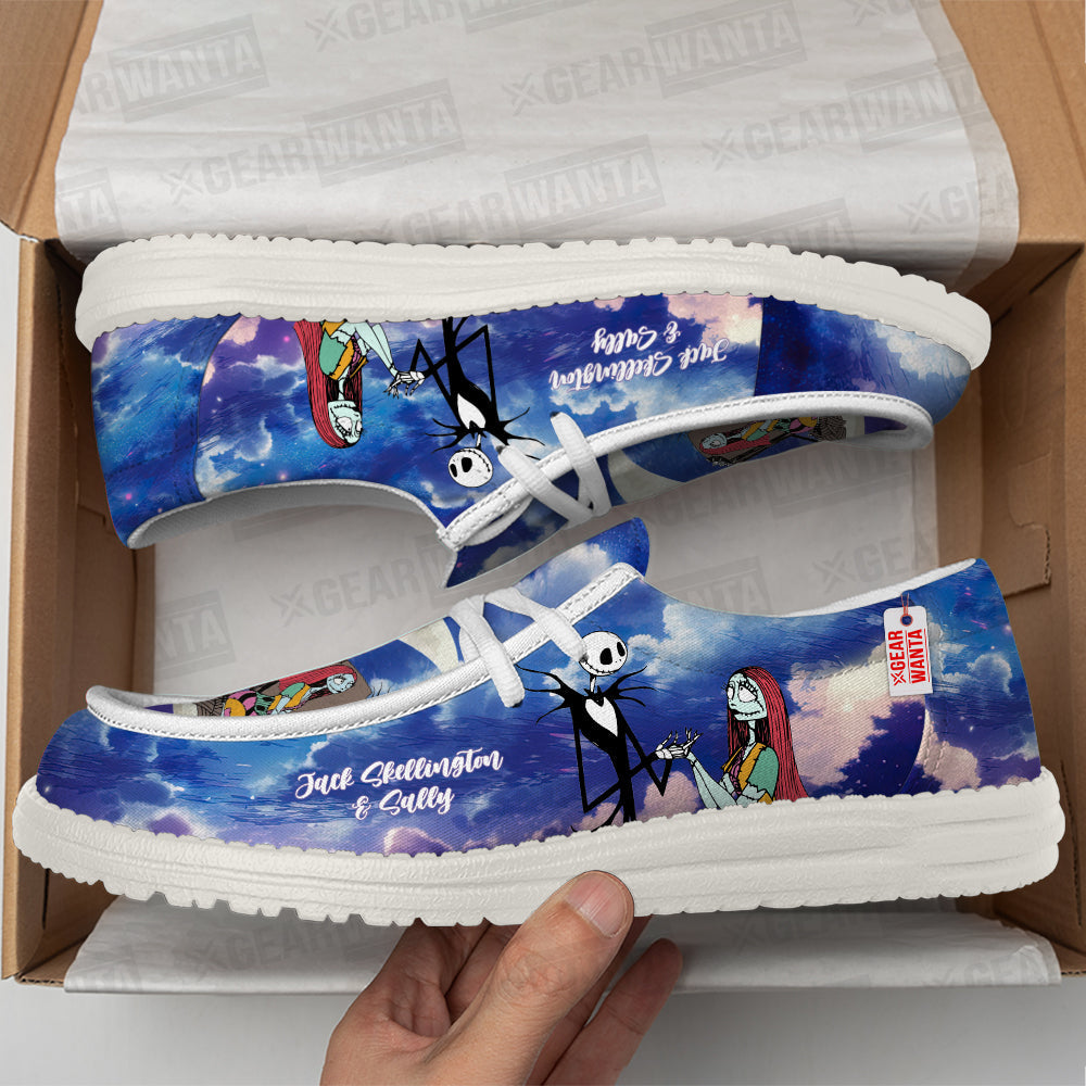 Jack Skellington And Sally Loafer Shoes Grabiiva