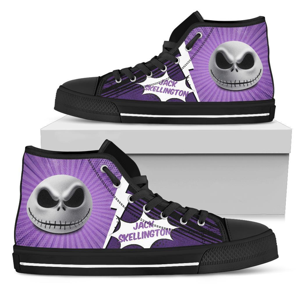 Jack Skellington Sneakers The Nightmare Before High Top Shoes Grabiiva