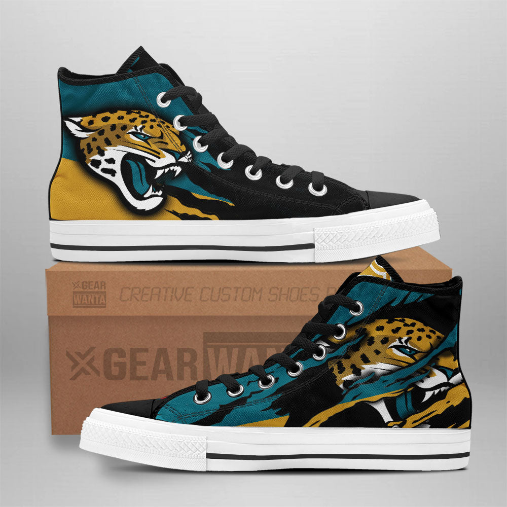 Jacksonville Jaguars High Top Shoes Custom For Fans Grabiiva