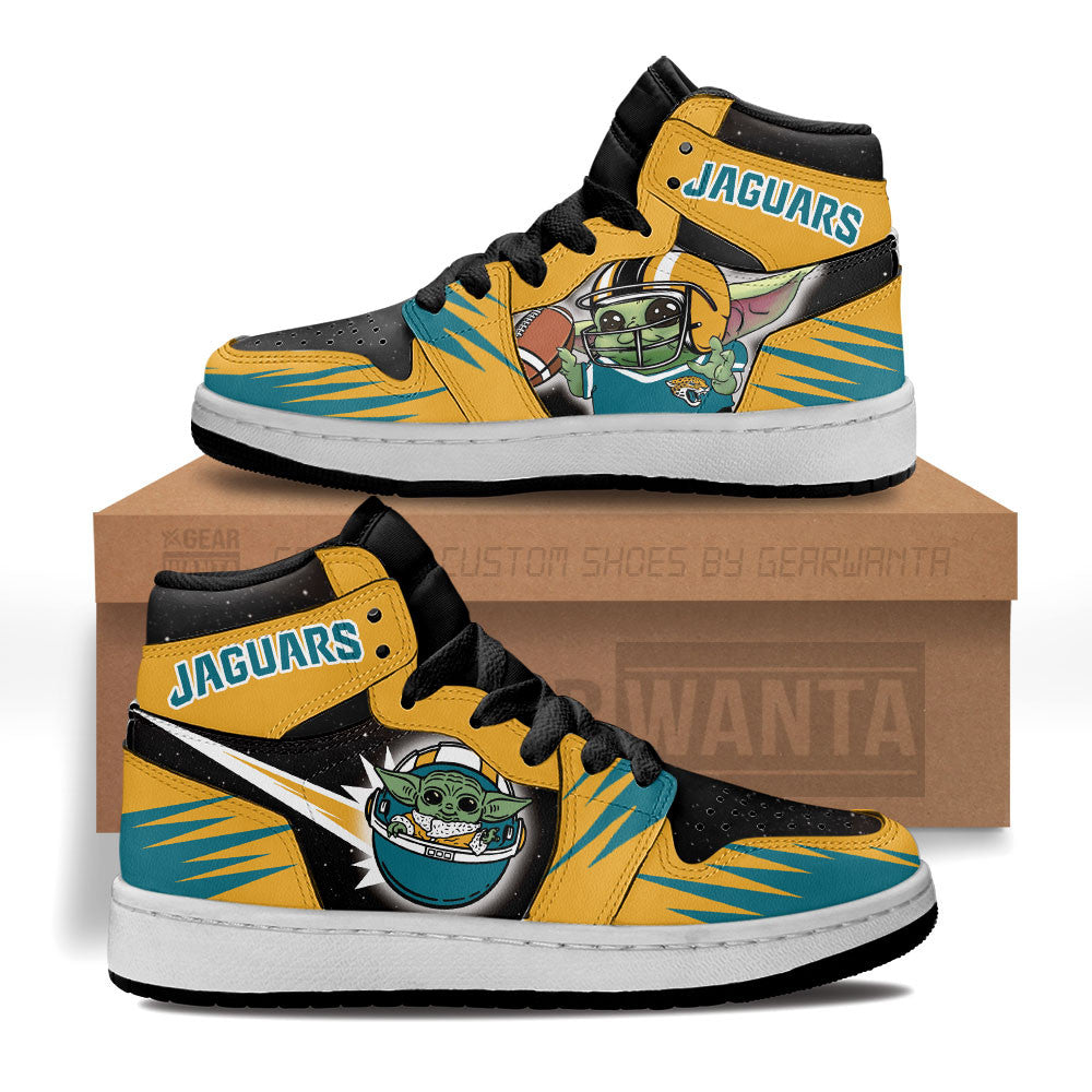 Jacksonville Jaguars Kid J1s Sneakers Custom For Kids Grabiiva