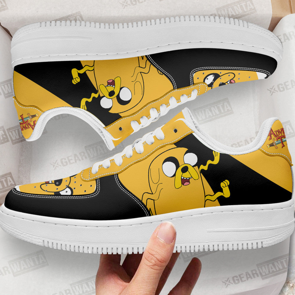Jake The Dog Air Sneakers Custom Adventure Time Shoes Grabiiva