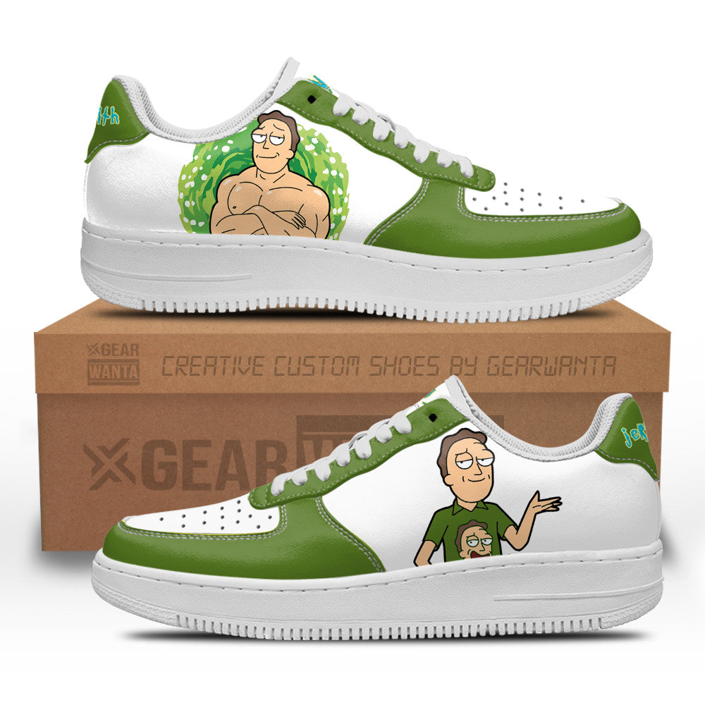 Jerry Smith Rick and Morty Custom Air Sneakers QD13 Grabiiva