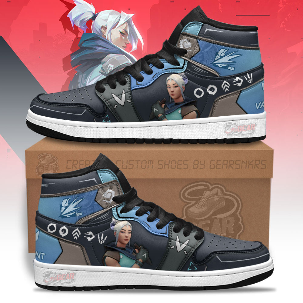 Jett Valorant Agent J1s Sneakers For Gamer MN13  Grabiiva