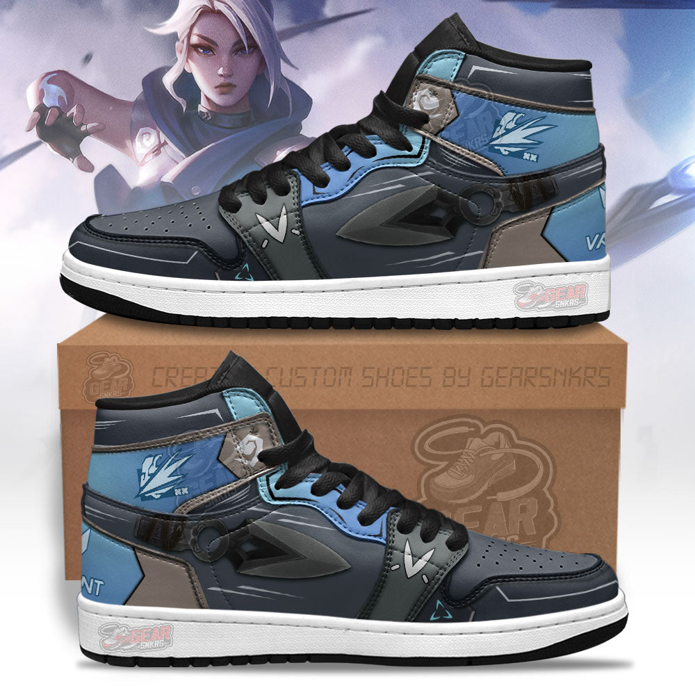 Jett Weapon Valorant Agent J1s Sneakers For Gamer MN13  Grabiiva
