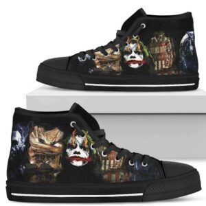 Joker Gotham High Top Shoes Custom For Fan Gift Idea Grabiiva